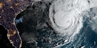 Hurricane Imelda over Bermuda on Oct. 1, 2025.