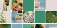 Grid of obscured images 