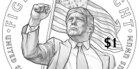 The Treasury Department on Friday released a "draft" of a $1 commemorative coin that it plans to mint next year.