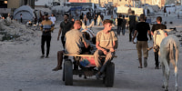 Gaza-Strip-Life-Continues daily life horse drawn cart