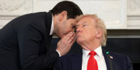 Image: President Donald Trump Holds Roundtable Discussion At The White House On Antifa marco rubio 