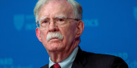 John Bolton, former US national security adviser, during Harvard Kennedy School's John F. Kennedy Jr. forum in Cambridge, Mass., on Sept. 29, 2025. 