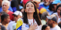 Image: File Photo: Venezuelan Opposition Leader Maria Corina Machado Wins Nobel Peace Prize