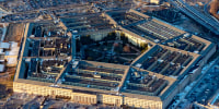 The Pentagon is seen from above.