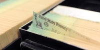 Social Security checks at the U.S. Treasury printing facility in Philadelphia.
