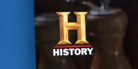 The homepage of the official website for the HISTORY channel 