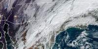 Satellite image of weather over southern continental United States