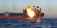 Images put out by the Ukraine Security Service show what they say are sea drone attacks on tankers in the Black Sea that Kyiv believes were transporting sanctioned Russian oil.