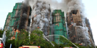At Least 4 Dead As Massive Fire Engulfs Hong Kong High-rise Apartment Buildings