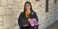 Any Lucia Lopez Belloza celebrates her high school graduation in Texas. 