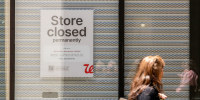 A closed Walgreens store in San Francisco on June 17, 2025.