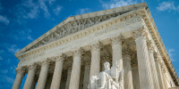 An exterior shot of the U.S. Supreme Court