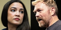 Rep. Alexandria Ocasio-Cortez, D-N.Y., and Democratic Senate candidate Graham Platner.