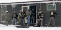 Image: ICE agents surrounding home