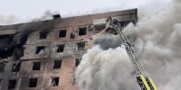 A Russian strike on an apartment in Zaporizhzhia
