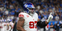 DETROIT,MICHIGAN-NOVEMBER 23: New York Giants defensive tackle Dexter Lawrence II #97 is seen during the second half of an NFL football game between the New York Giants and the Detroit Lions in Detroit, Michigan USA, on Sunday, November 23, 2025 (Photo by Jorge Lemus/NurPhoto via Getty Images)