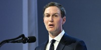 Jared Kushner speaks at the "Board of Peace" meeting during the World Economic Forum (WEF) annual meeting in Davos on Thursday. 