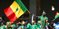 Senegal fans at the Africa Cup Of Nations match 