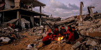 Harsh weather conditions in Gaza worsen the lives of displaced people