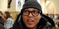 Don Lemon reporting from an anti-ICE demonstration at a Minnesota church.