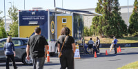 A South Carolina Department of Public Health Mobile Health Unit offers vaccinations, including measles, in Spartanburg County, S.C., on Oct. 20, 2025. 