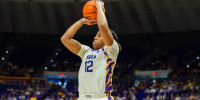 Mikaylah Williams 12, LSU Womens Basketball takes on Texas Arlington. Sunday, Dec. 21, 2025.