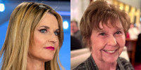 A split composite image of Savannah Guthrie, left, and Nancy Guthrie