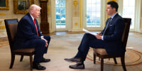 NBC Nightly News anchor Tom Llamas sits down with President Donald J. Trump