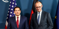 Image: German Chancellor Friedrich Merz  and U.S. Secretary of State Marco Rubio
