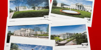 Artist renderings and diagrams of the new White House East Wing and Ballroomoom