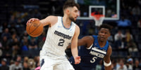 Feb 2, 2026; Memphis, Tennessee, USA; Memphis Grizzlies guard Ty Jerome (2) dribbles as Minnesota Timberwolves guard Anthony Edwards (5) defends during the first quarter at FedExForum. Mandatory Credit: Petre Thomas-Imagn Images