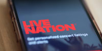 The Live Nation app displayed on a smartphone screen