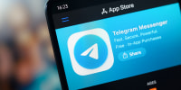 The Telegram app in the Apple App Store