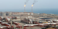 The South Pars gas field on the northern coast of the Persian Gulf, in Asaluyeh, Iran in 2019.