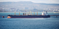 An oil tanker moored in Novorossiysk, Russia, in 2022.