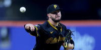 May 12, 2025; New York City, New York, USA; Pittsburgh Pirates starting pitcher Paul Skenes (30) pitches against the New York Mets during the third inning at Citi Field. Mandatory Credit: Brad Penner-Imagn Images