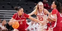 Indiana showed its toughness by erasing a 20-point deficit to beat Nebraska in the first round of the Big Ten Women’s Basketball Tournament.