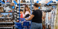 People shop at a newly opened Ross store on 600 East Valley Blvd Alhambra in Alhambra, California
