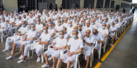 Image: TOPSHOT-EL SALVADOR-JUSTICE-GANGS-MS13