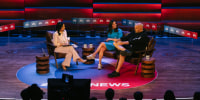 Kristen Welker speaks to Senators Katie Britt and John Fetterman at Common Ground, in Washington, D.C., on April 23, 2026.