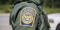 A patch on the uniform of a U.S. Border Patrol agent.
