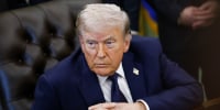 President Donald Trump in the Oval Office on April 23, 2026.