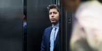 OpenAI CEO Sam Altman in elevator