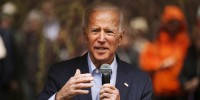 Former Vice President Joe Biden Campaigns In New Hampshire For First Time Since Announcing Presidential Bid