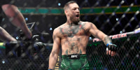 Conor McGregor at UFC 264 event on July 10, 2021, in Las Vegas, Nevada.