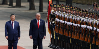 U.S. President Trump Meets With China's President Xi And Attends State Banquet