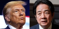 Image: Composite image of President Donald Trump and Taiwanese President Lai Ching-te.