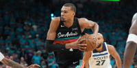 May 4, 2026; San Antonio, Texas, USA; San Antonio Spurs forward Victor Wembanyama (1) drives in against the Minnesota Timberwolves in the second half during game one of the second round of the 2026 NBA Playoffs at Frost Bank Center. Mandatory Credit: Daniel Dunn-Imagn Images