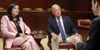 U.S. District Court Judge Esther Salas, whose son was killed by a man targeting her, and retired Judge John Jones III sat down with NBC News as part of the Common Ground initiative.