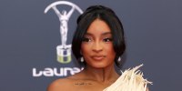 Simone Biles attends the Laureus World Sports Awards 2026.